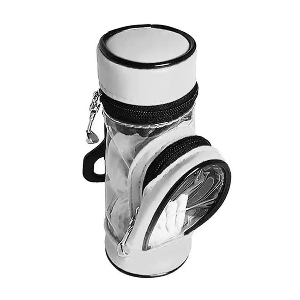 Portable Golf Ball Waist Pack Can Hold 3 Balls Waterproof Golf Ball Storage Bag Mini with Swivel Waist Belt Clip