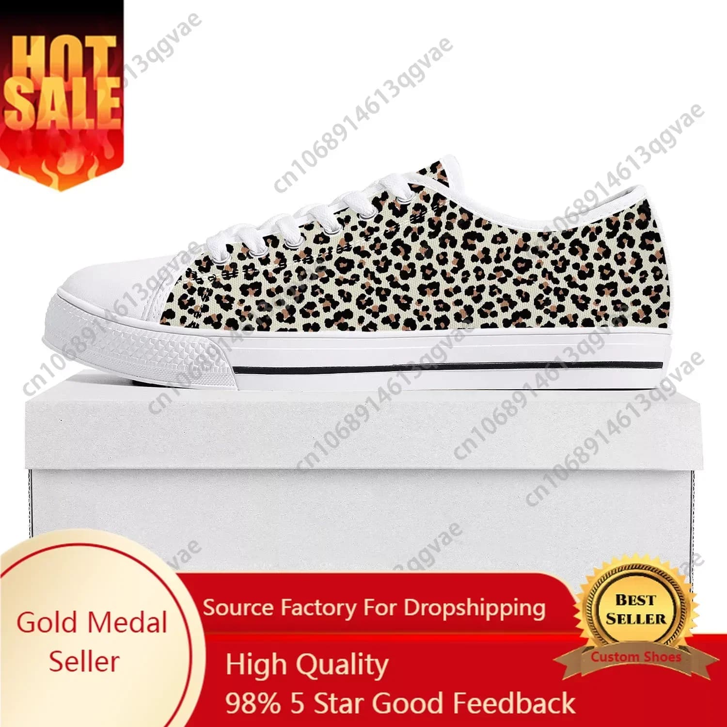 Leopard Print Fashion Low Top High Quality Sneakers Mens Womens Teenager Canvas Sneaker Tide Printed Causal Couple Custom Shoe