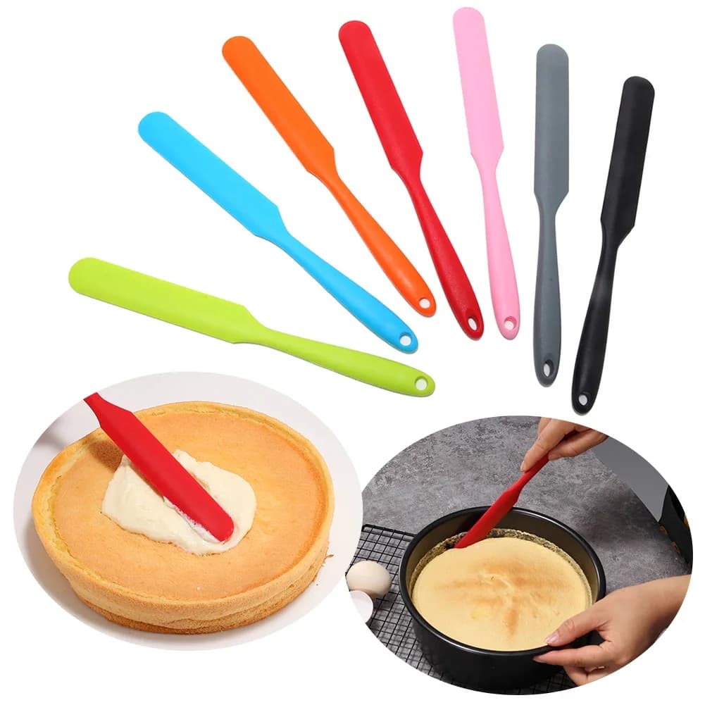 Cucina Silicone Crema Burro Torta Spatola Raschietto Torta Crema Raschietto Antiaderente Spatola per Burro Pennello Miscelatore Torta Strumenti di Cottura