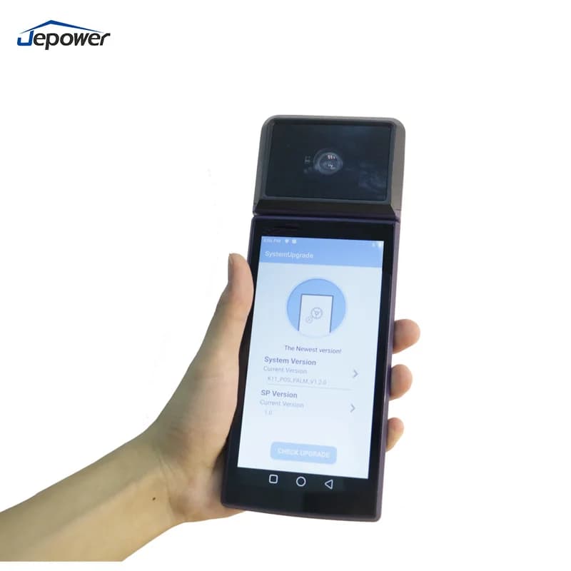 Terminale POS Mobile Android con Riconoscimento delle Vene Palmari, Lettore di Carte NFC, Scanner 1D/2D, Schermo da 6 Pollici - Disponibile