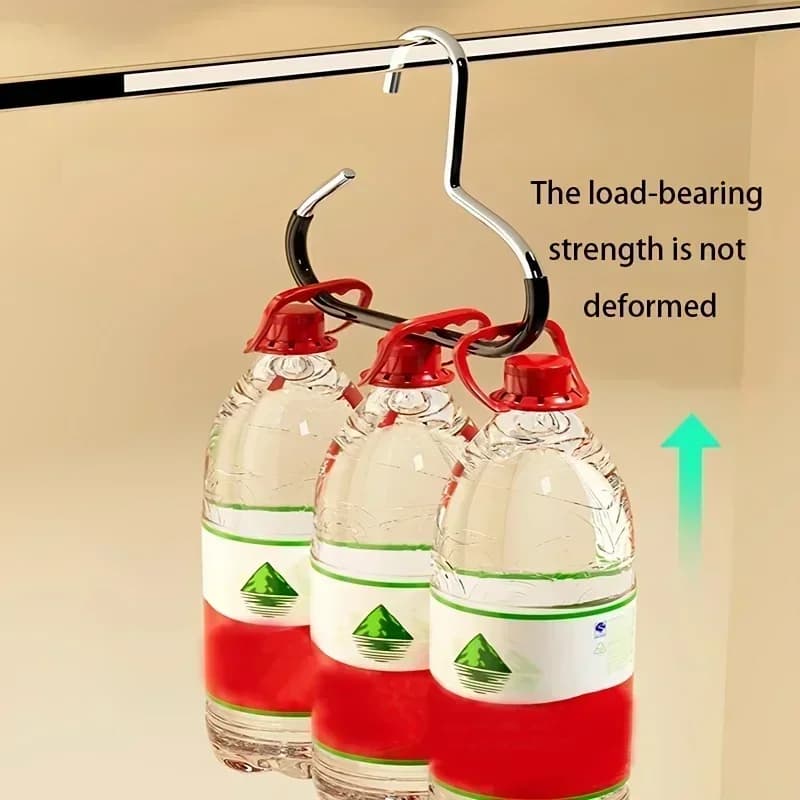 1/2/5pcs Non-slip Hat Storage Hook Durable Clothes Hanger Circle Ring Hat Hanger Non-marking Scarf Towel Tie Hanging Rack
