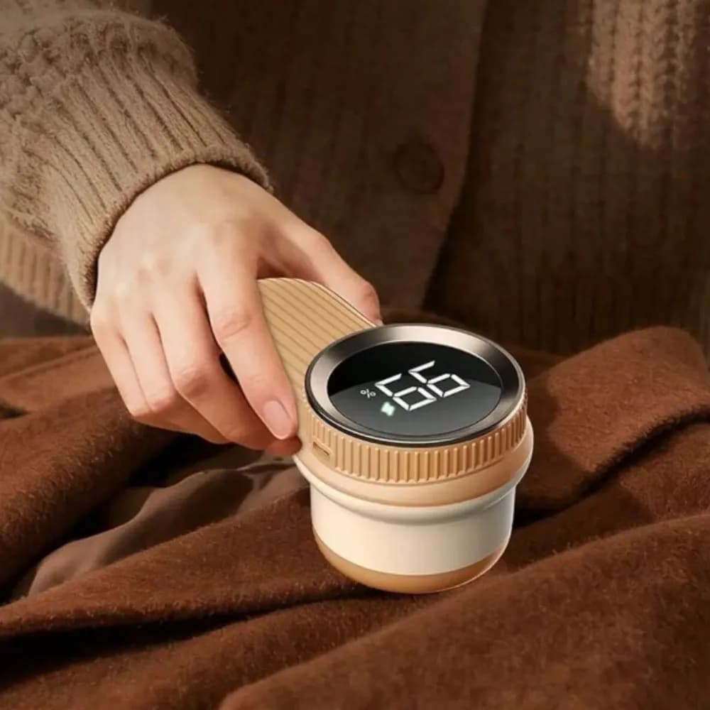 Electric Fabric Shaver USB LED Digital Display Lint Shaver for Clothing Sweater Furniture Efficient Fuzz Remover for Home Travel