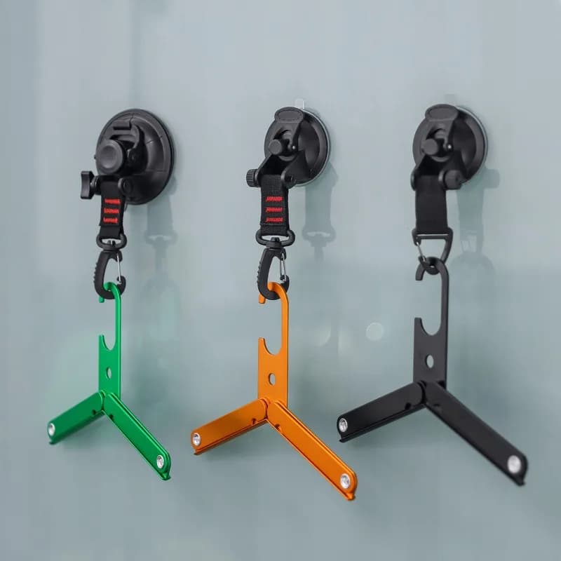 Strong Suction Cup Hook 360 Degree Rotatable Portable Hanging Buckle Multipurpose Fastener For Household Car Use