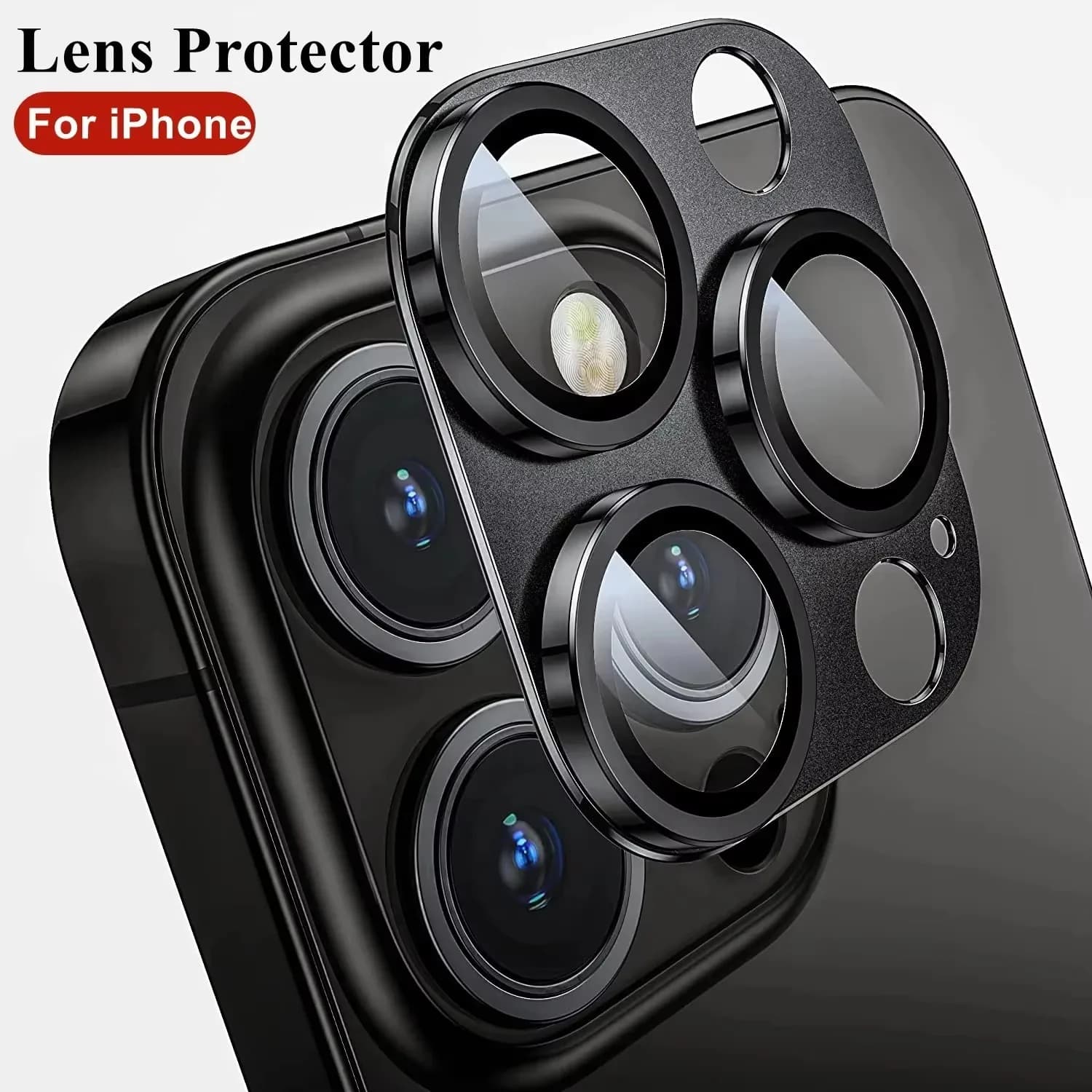 Metal Glass Camera Lens Screen Protector For iPhone Duo 18 Pro 17 15 13 12 14 16 Pro Max Mini Tempered Glass Protection Cover
