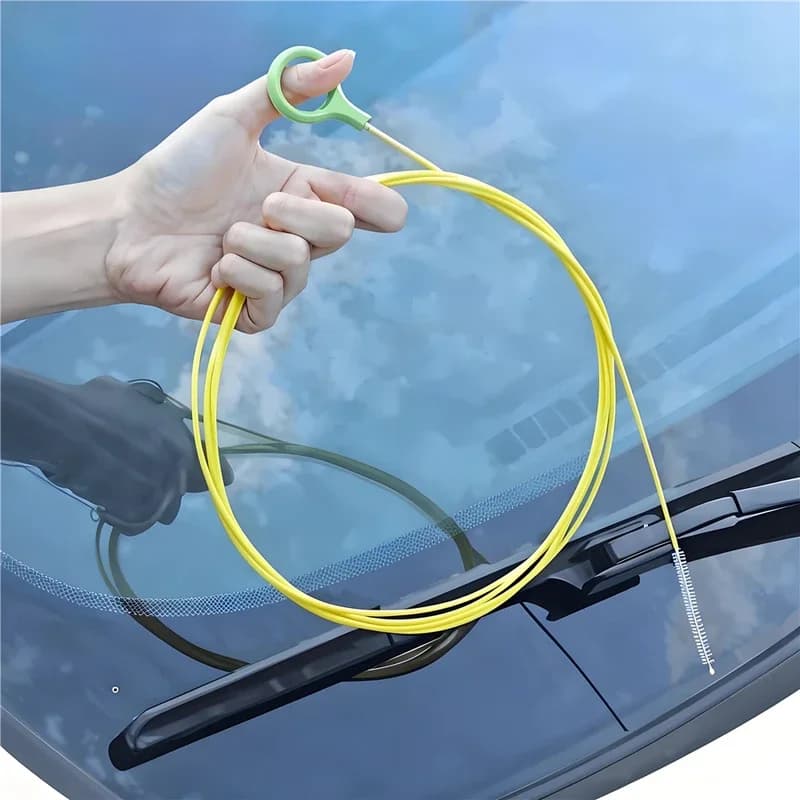Car exhaust cleaning brush, openable roof wash, long pipe for slot cleaning, car pipe cleaning tool, car accessories