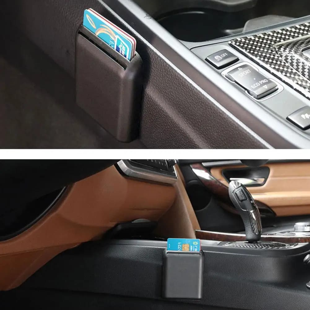 Multifunzione Organizzatore Per Auto Sedile Auto Fessura Biglietto di Stoccaggio Scatola Universale Interno Staffa Per Auto 6.8x8.5cm Accessori M0T5