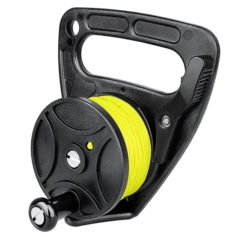 Compact 150Ft Scuba Dive Reel Kayak Anchor With Thumb Stopper For Safety Underwater Diving Snorkeling-A00E