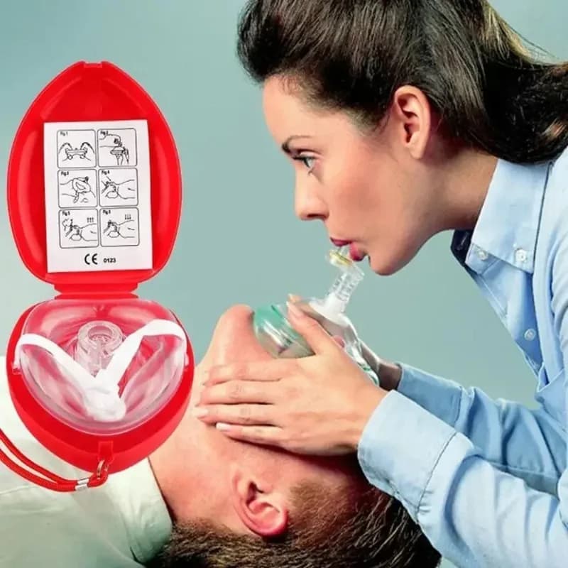 Nuova Maschera di Soccorso per Auto 2026, Maschere di Primo Soccorso di Emergenza, Rianimatore con Valvola Unidirezionale, Schermo Facciale, Maschera di Sopravvivenza, Kit di Sopravvivenza per Esterni