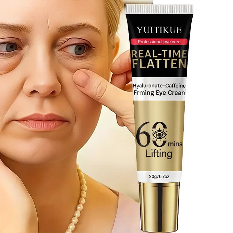 YUITIKUE Crema lifting occhi da 60 minuti 20 g - Ialuronato e caffeina, appiattire in tempo reale, rinfrescante e ad assorbimento rapido, tutti i tipi di pelle