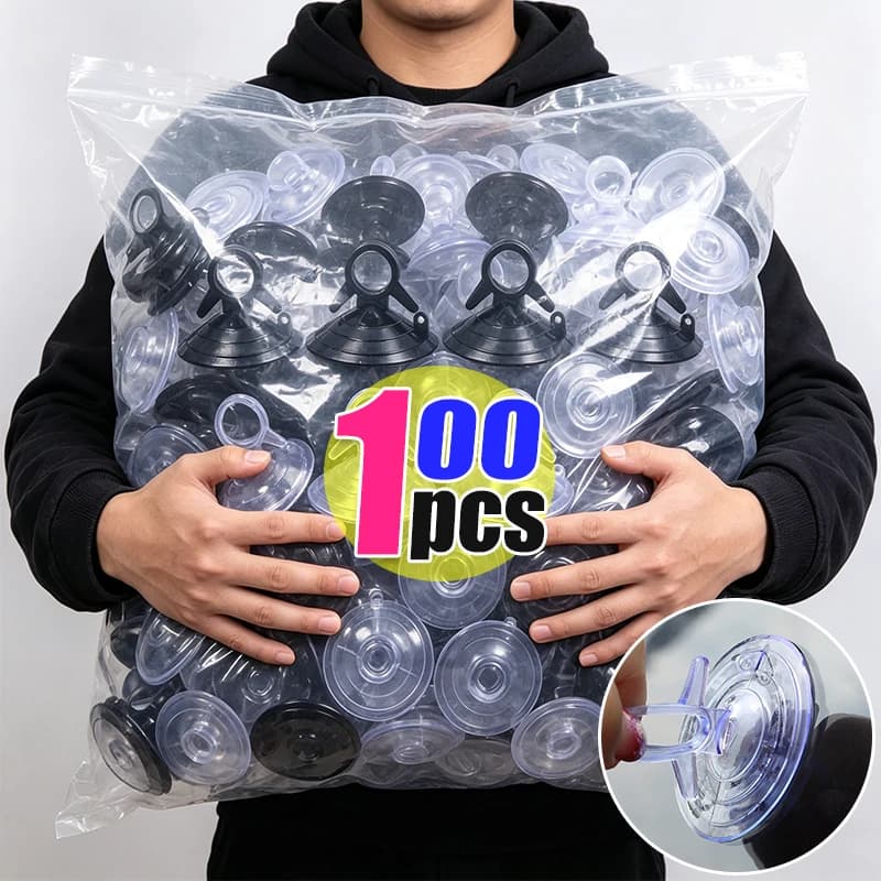 Ventose per Parasole Auto 45mm in PVC, Ganci Piccoli Universali per Finestrini Auto, Accessori Auto