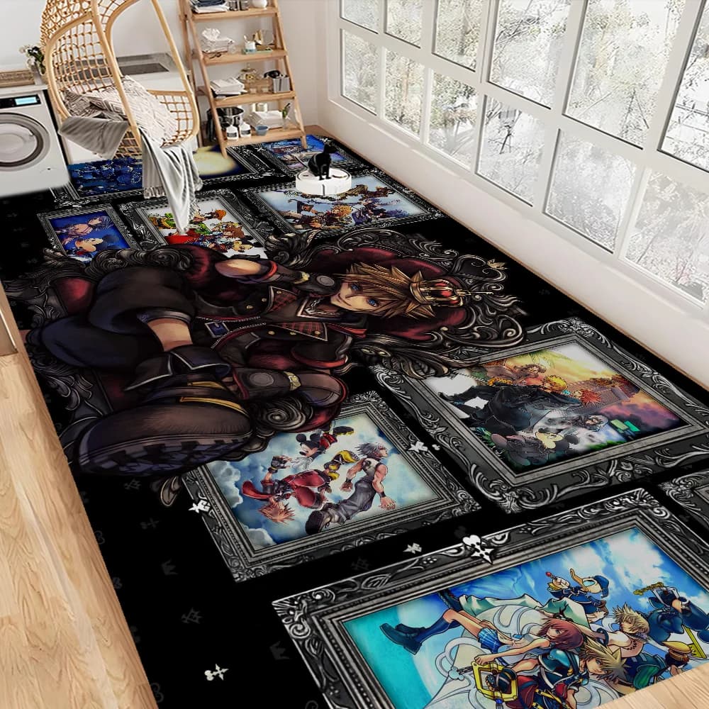Tappetini per camera Kingdom Hearts, zerbino per la casa in stile nordico, tappetini per bagno, camera da letto, arredamento per hotel