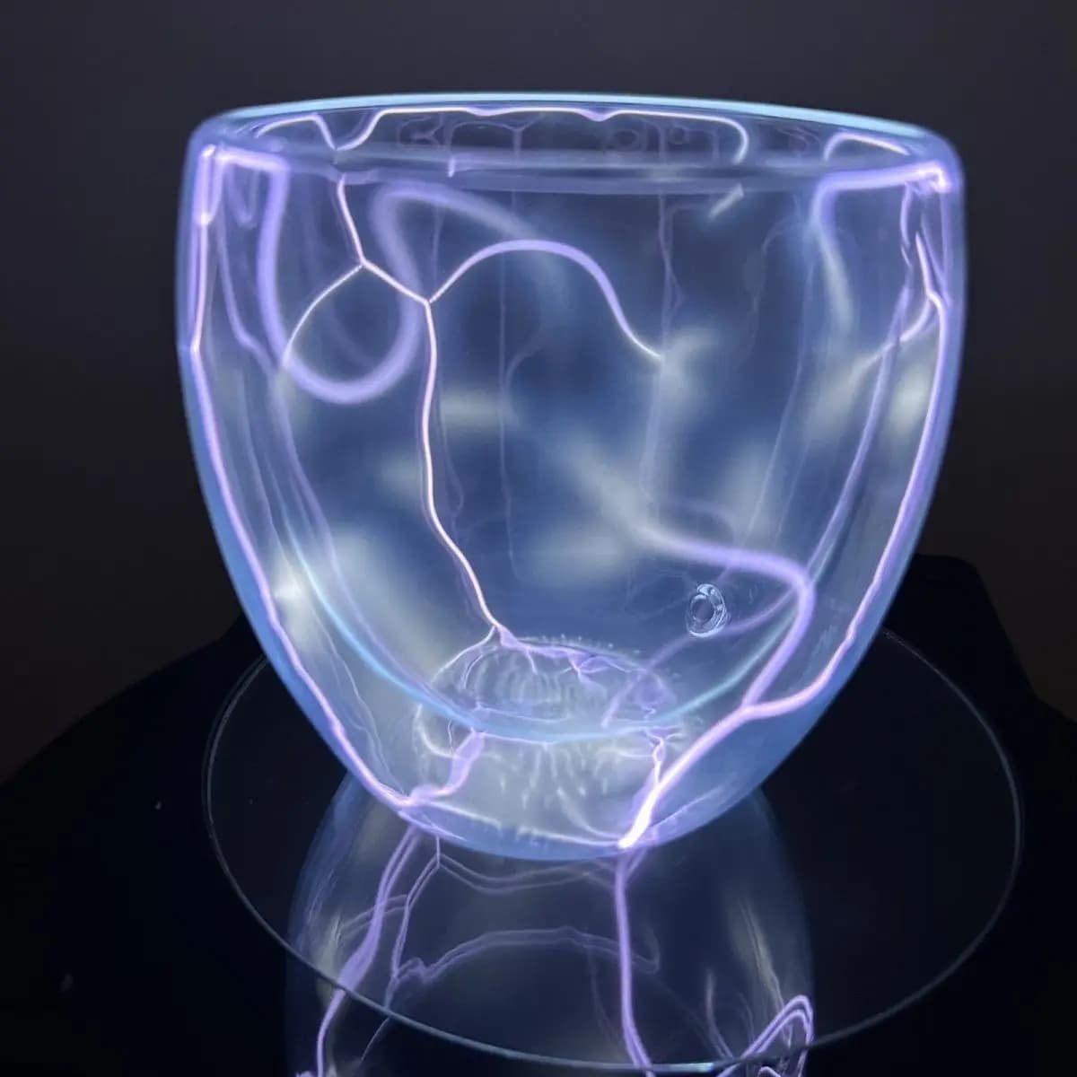 Bicchiere Luminoso High-Tech Senza Fili per Bar, Boccale da Birra Luminoso in Vetro, Boccale Ionico Luminoso