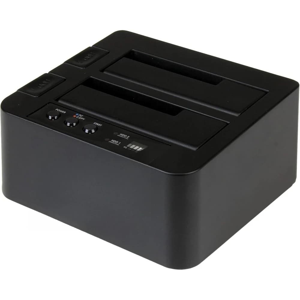 Docking station duplicatrice per fotocopiatrici clonatrici SSD HDD esterno Dual Bay da USB 3.0 a SATA III