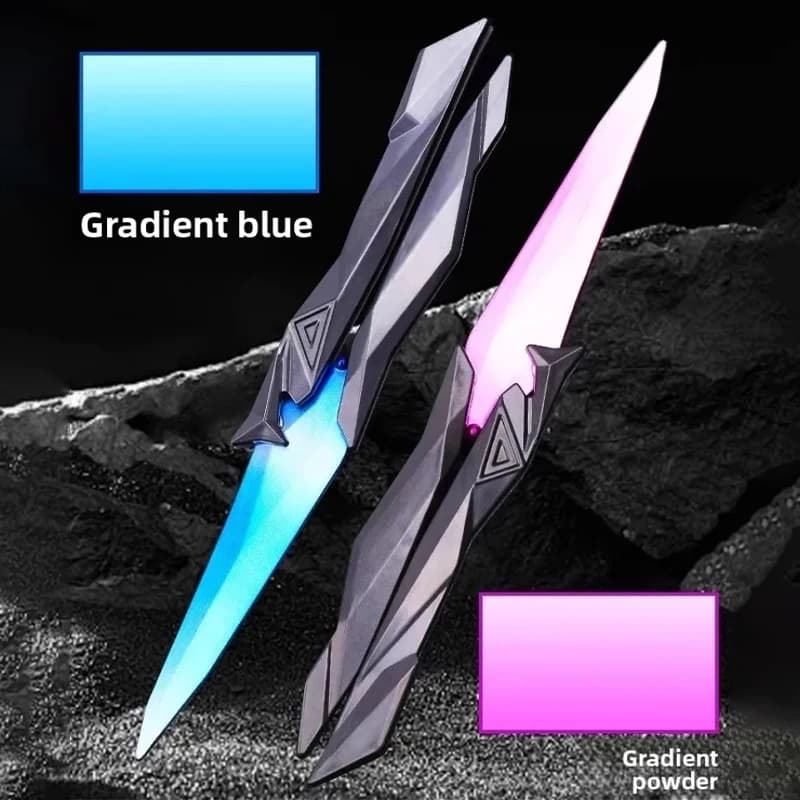 Butterfly knife Valorant Singularity Foldable, Replica Toy for Boys, Plastic Model, Cosplay and Gaming Collection accessory