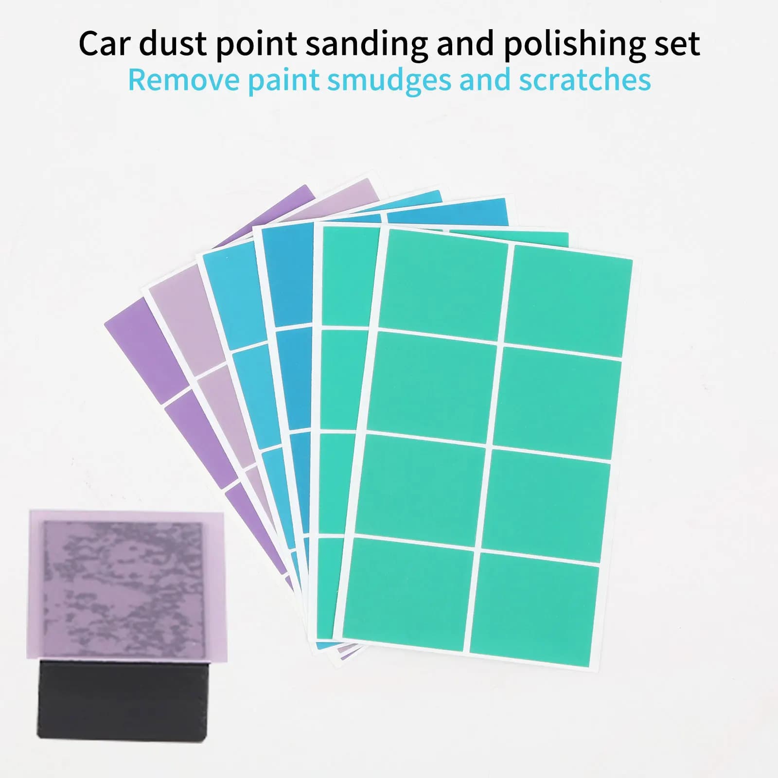 Carta vetrata con gancio e anello Vernice per auto assortita Strumenti di molatura post-processaggio Riparazione Lucidatura Grana 600/800/1200/1500/2000/3000