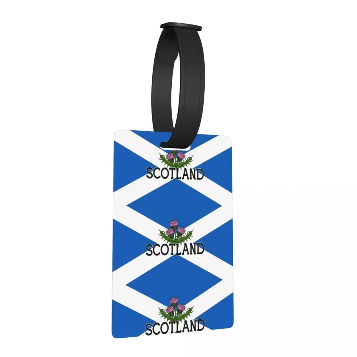 Bandiera di Saltire scozzese - Croce e cardo scozzese di San Andrews Etichette per bagagli Etichetta per imbarco per bagagli Porta etichette ID Nome Indirizzo