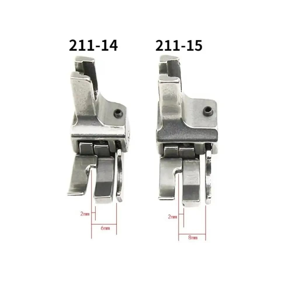 211-14/211-15 Double Compensating Presser Foot Right Guide Industrial Pressing Foot Multifunctional Top Stitch Presser Feet
