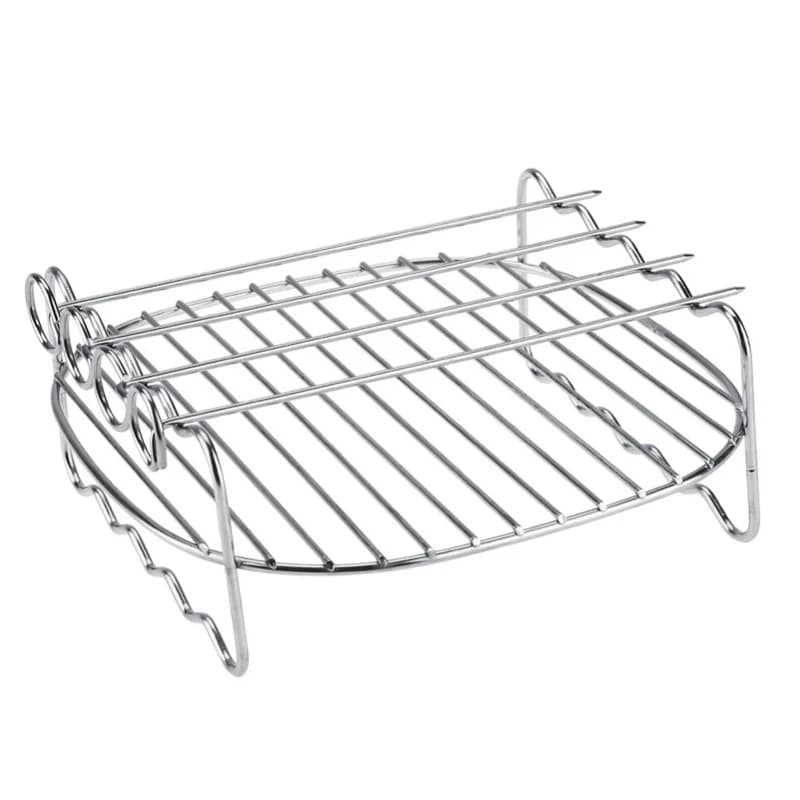 Double Layer Spare Parts Grid with Spiedini and Furnace Tray for Philips Air Fryer