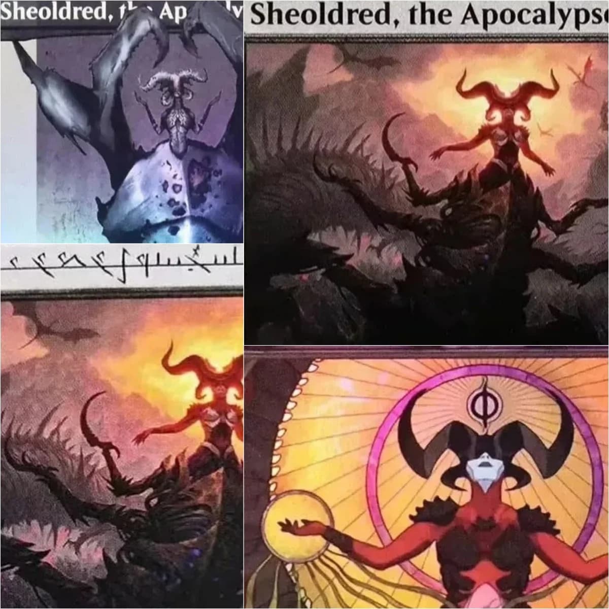 "Sheoldred the Apocalypse" personalizzato ad alta TCG Proxy magico Holo/Foil Carte di alta qualità Raccolta giochi di carte Proxies
