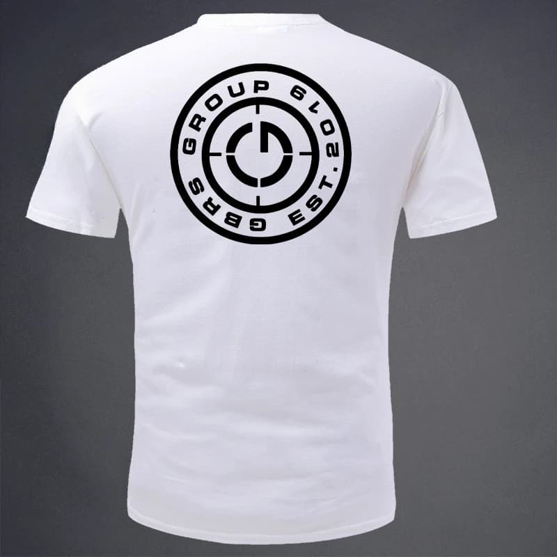 2026 New Summer Product Private Security Theme GBRS Target Print Round Neck Short Sleeve T-Shirt Fan of The Army Short Sleeve