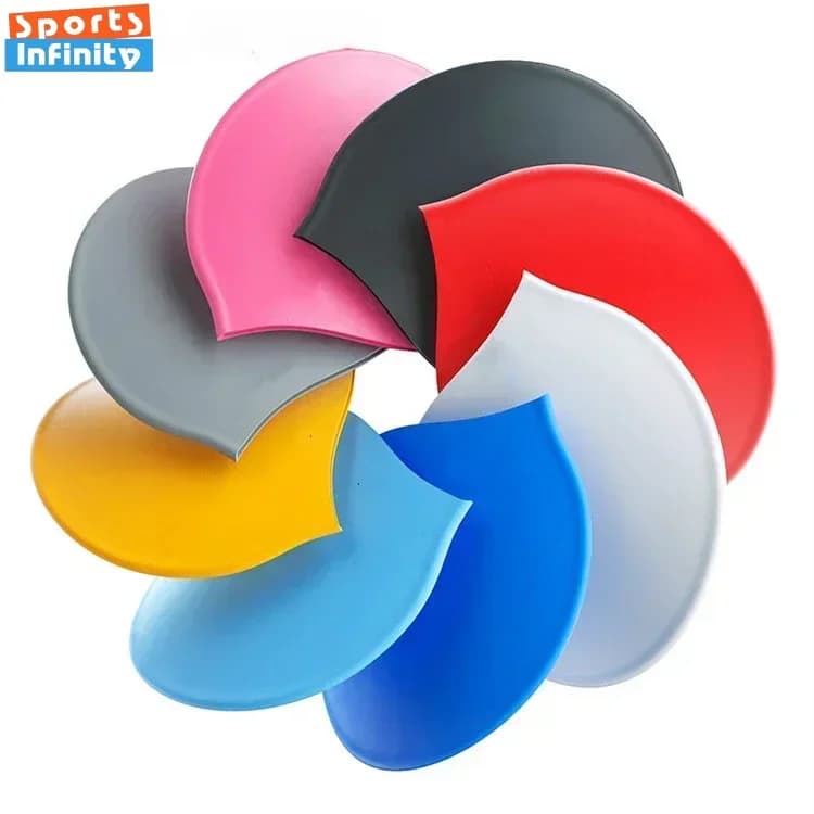 Nuove donne uomini cuffia da nuoto impermeabile capelli lunghi protezione per le orecchie cuffie da nuoto per bambini adulti accessori da nuoto per bambini