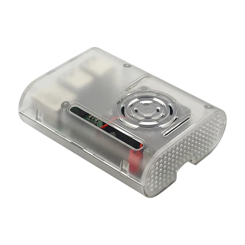 ABS Case Raspberry Pi 4B transparent black case easy from Intall high quality case with cooling fan for Raspberry Pi 4 model B