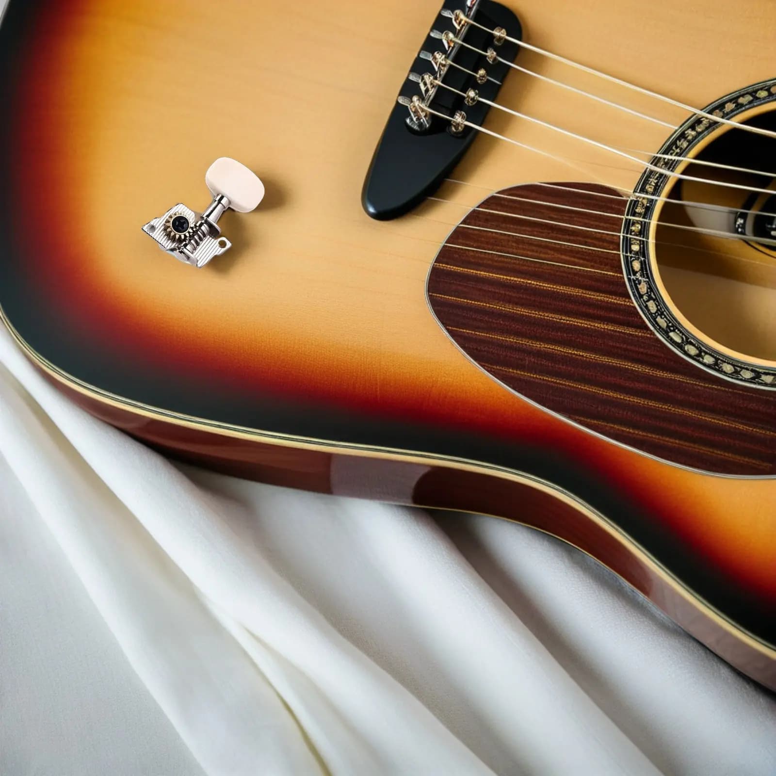 2Pair High Machine Heads for Ukulele and 4 String Classical Guitar Robust Construction Smooth Tuning Exquisite