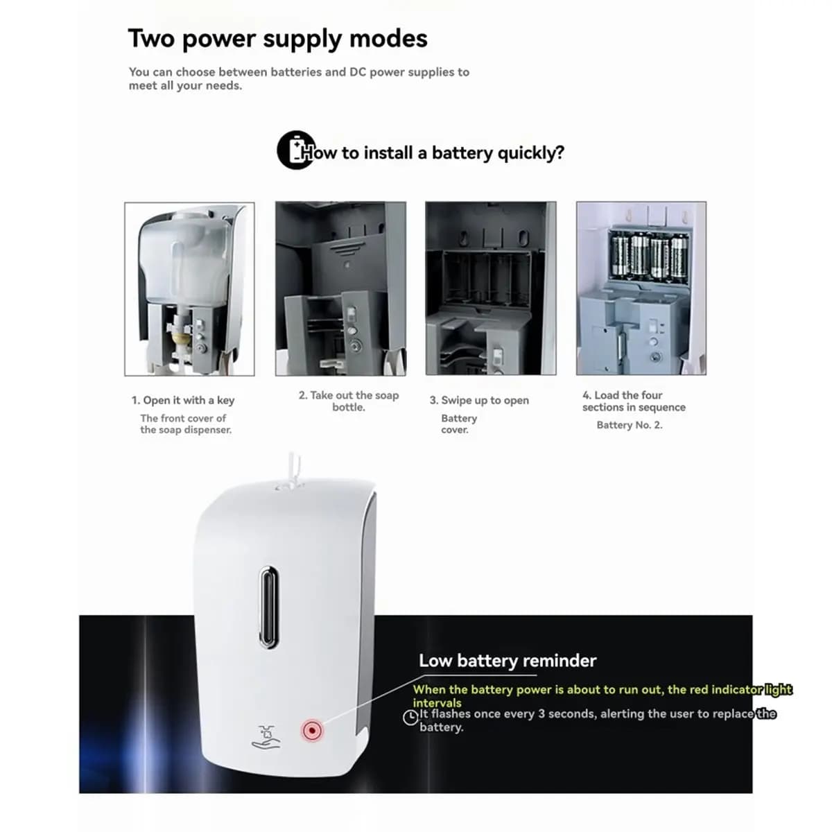 Y591A~!#1000ML Foam Drip Induction Soap Dispenser Drip Foam Soap Dispenser Automatic Disinfection Accessories