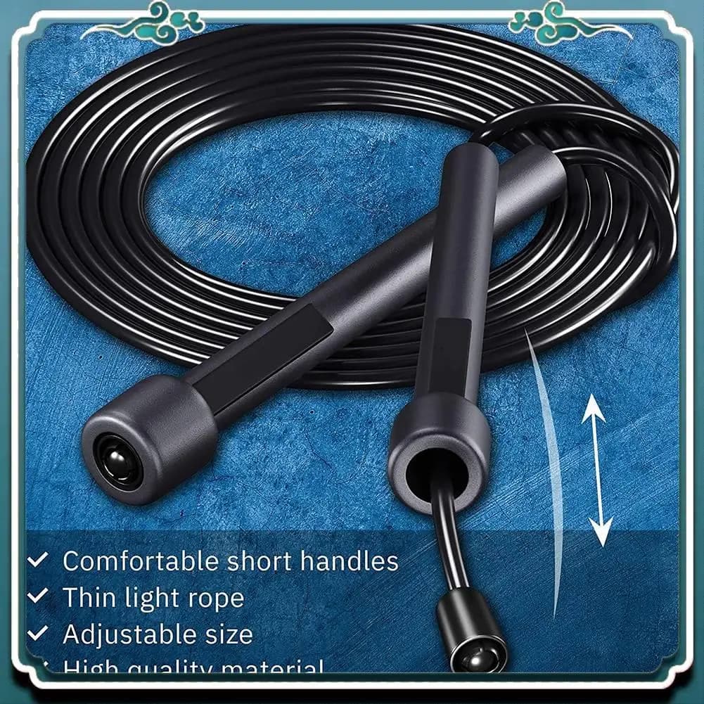 New lightweight and reliable jump rope for fitness and exercise Cords for adjustable jumping with handles Jump for training