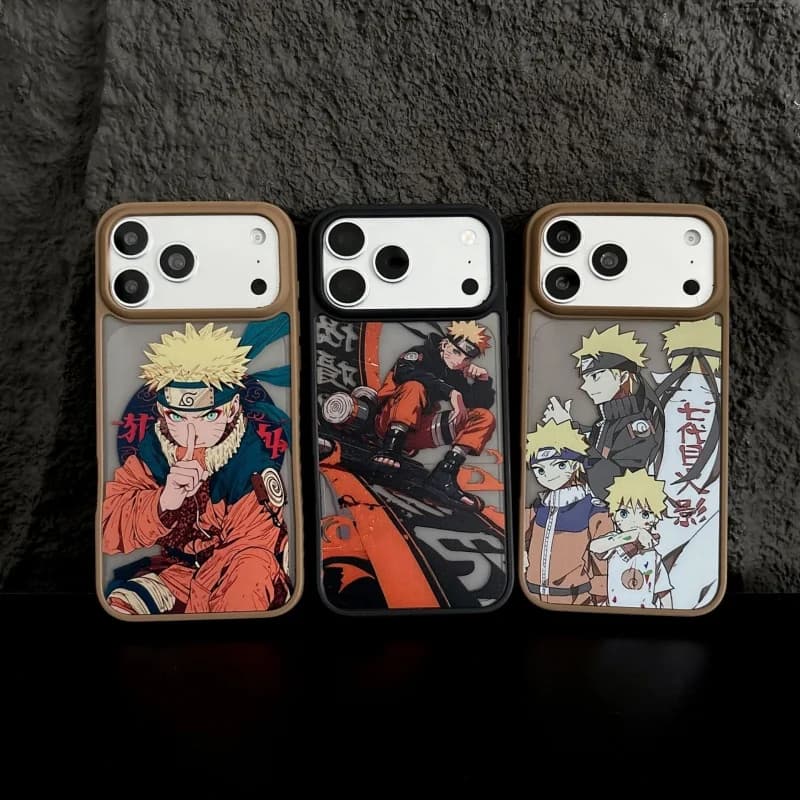 3D NARUTO Phone Case for iPhone 11 12 13 14 15 16 17 Pro Max Plus Air 17ProMax Japan Cartoon Uzumaki Naruto Shippuden Cover
