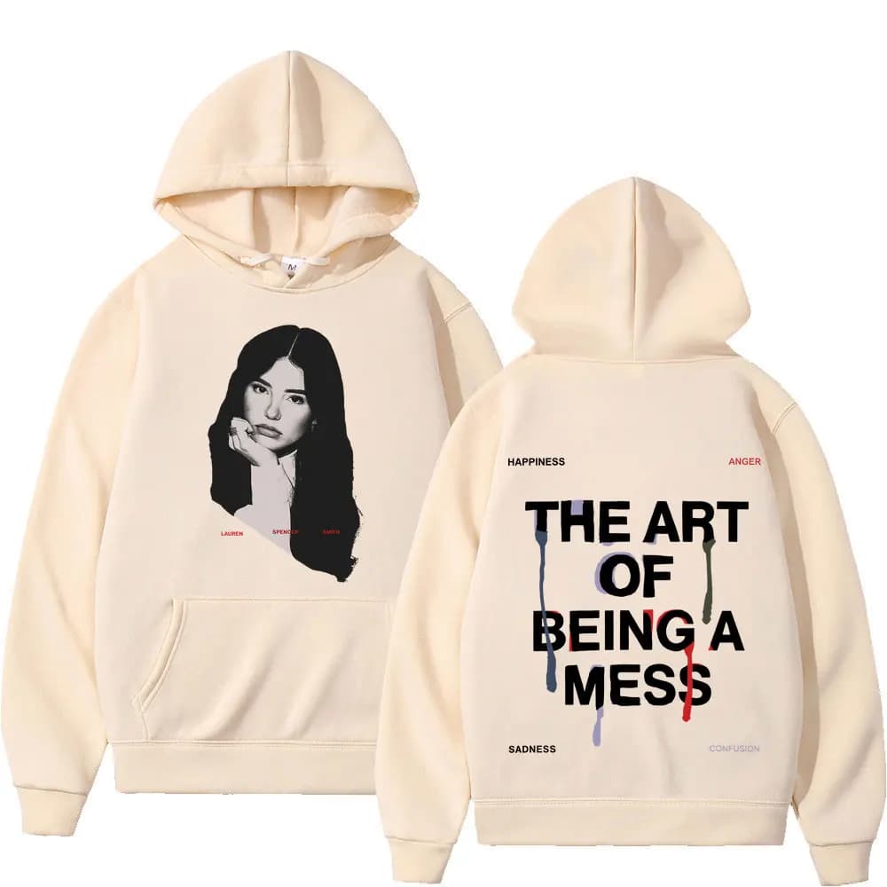Lauren Spencer Smith THE ART OF BEING A MESS TOUR 2025 Felpe con stampa Uomo Donna Moda Pullover Abbigliamento sportivo casual a maniche lunghe