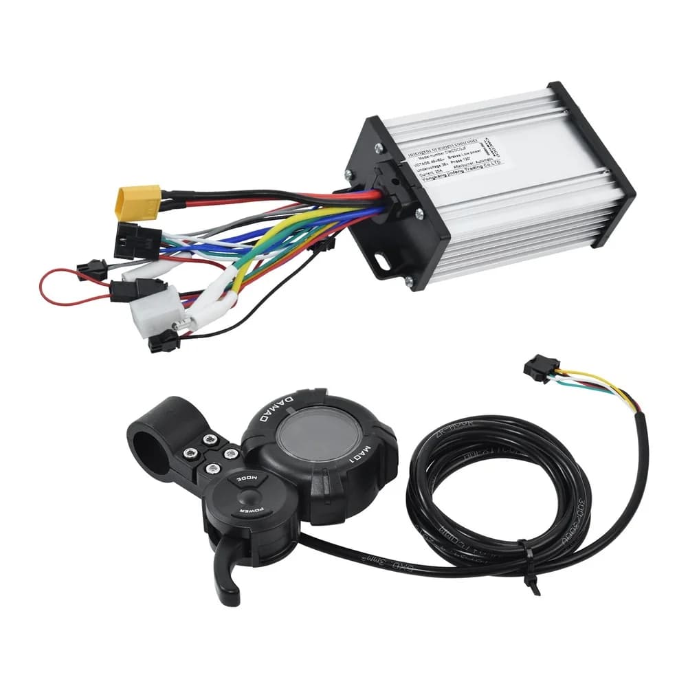 /Electric /Scooter /Knuckle Throttle Switch With LCD Display For DAMAO MA01 Controller 36V To 72V ABS Black Handlebar Grip Part