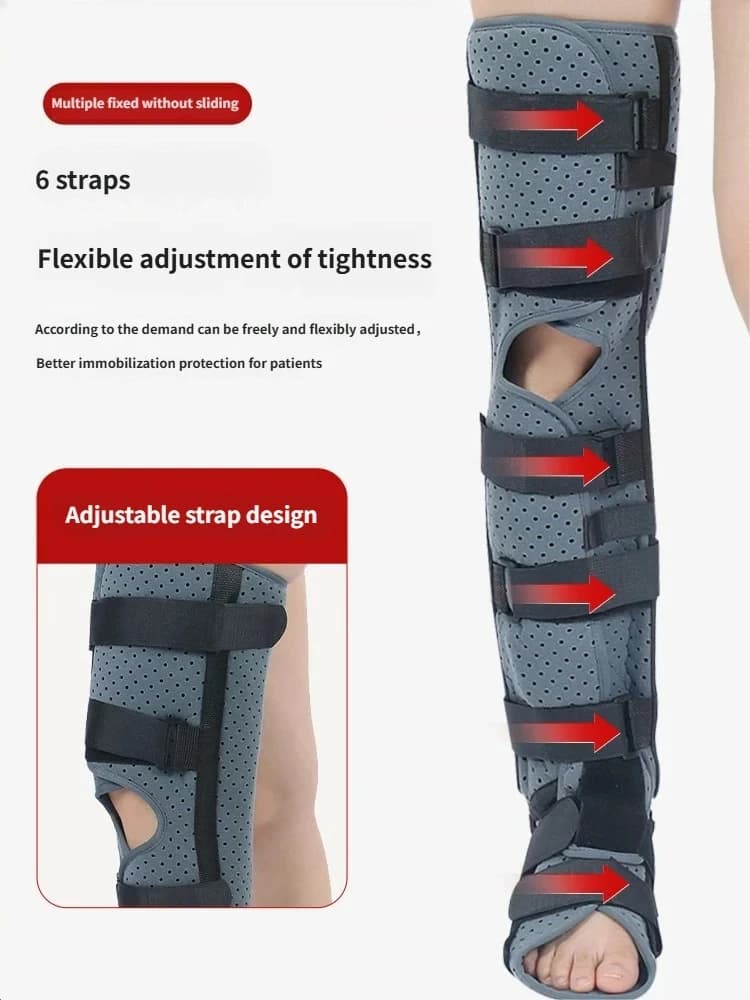 Arti inferiori Coscia, tibia e fibula, stecca per piede cadente Supporto articolare Cinghia di supporto per polpaccio Frattura della caviglia Lussazione Fissatore di legamenti