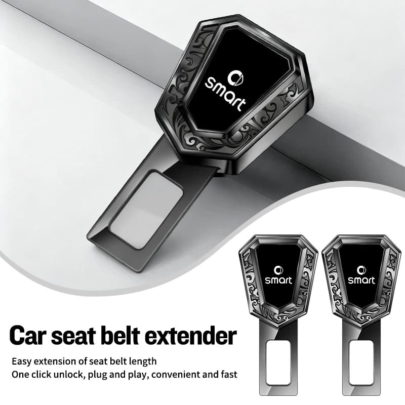 Car Seat Belt Extender Safety Belt Lock Buckle Plug Accessories For Smart Fortwo 451 450 453 Forfour EQ Cabrio Crossblade ROADST