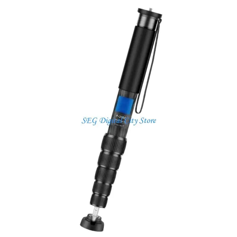 U75B Travel Carbon Fiber Monopod With 1/4 3/8 Adapter Screw Interfaces For Cameras Microphones And Phones