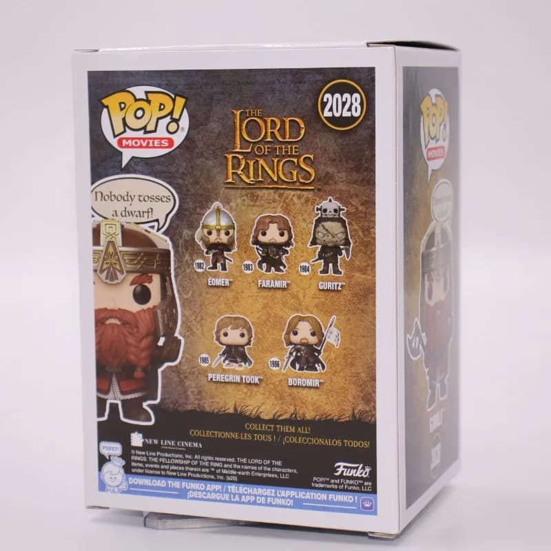Gimli Vinyl Figure #2028 Funko Pop The Lord of The Rings Action Figure Exclusive Collectible Limited Model Gift Desk Decoration