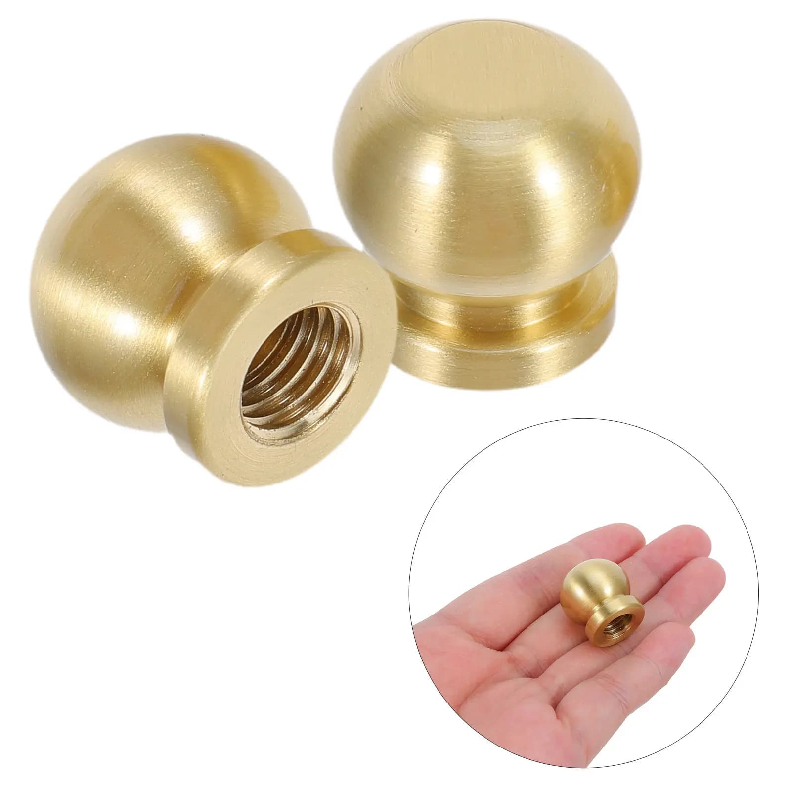 4 Pezzi Piedini in Ottone per Scatole in Legno, Piedini Rialzati in Ottone, Piedini per Mobili, Gambe a Piedistallo per Mobili Domestici, Ricambi Hardware per Divani