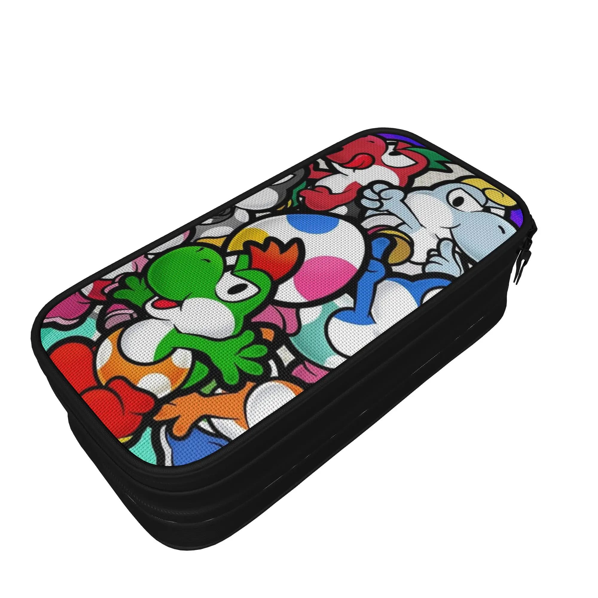 Astuccio Mario Bros. - Portapenne e Borsa per Cancelleria Grande con Cerniera per Ragazzi e Ragazze - Ideale per la Scuola