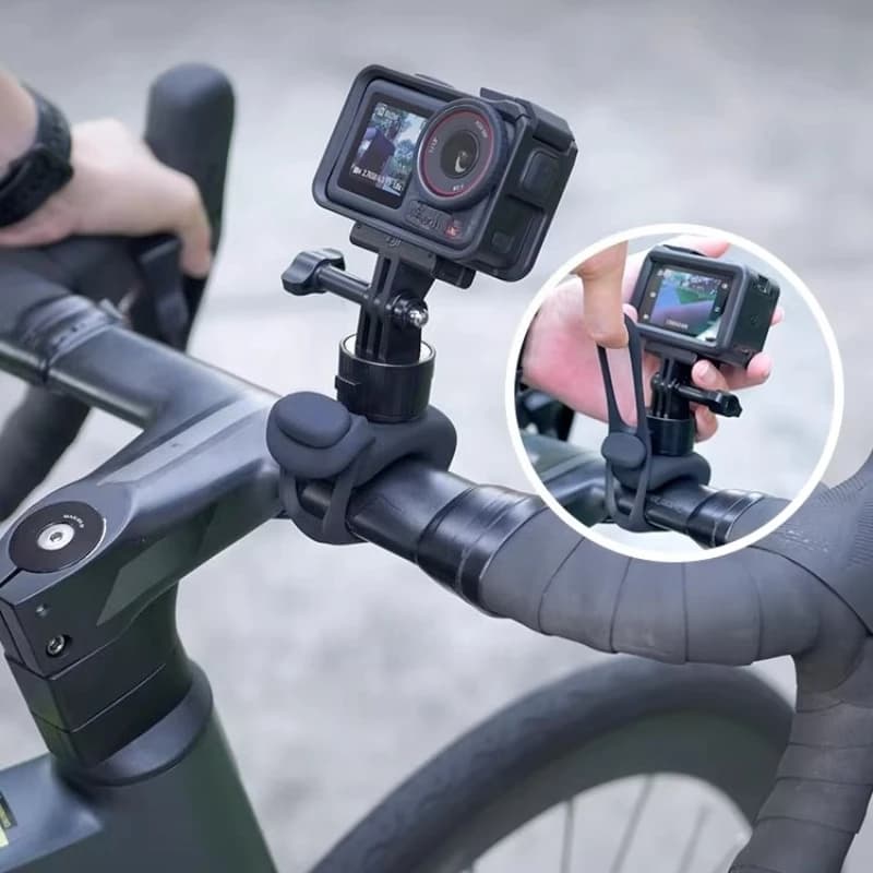 Mini flexible bracket with adjustable silicone support for action room accessories Insta360 DJI
