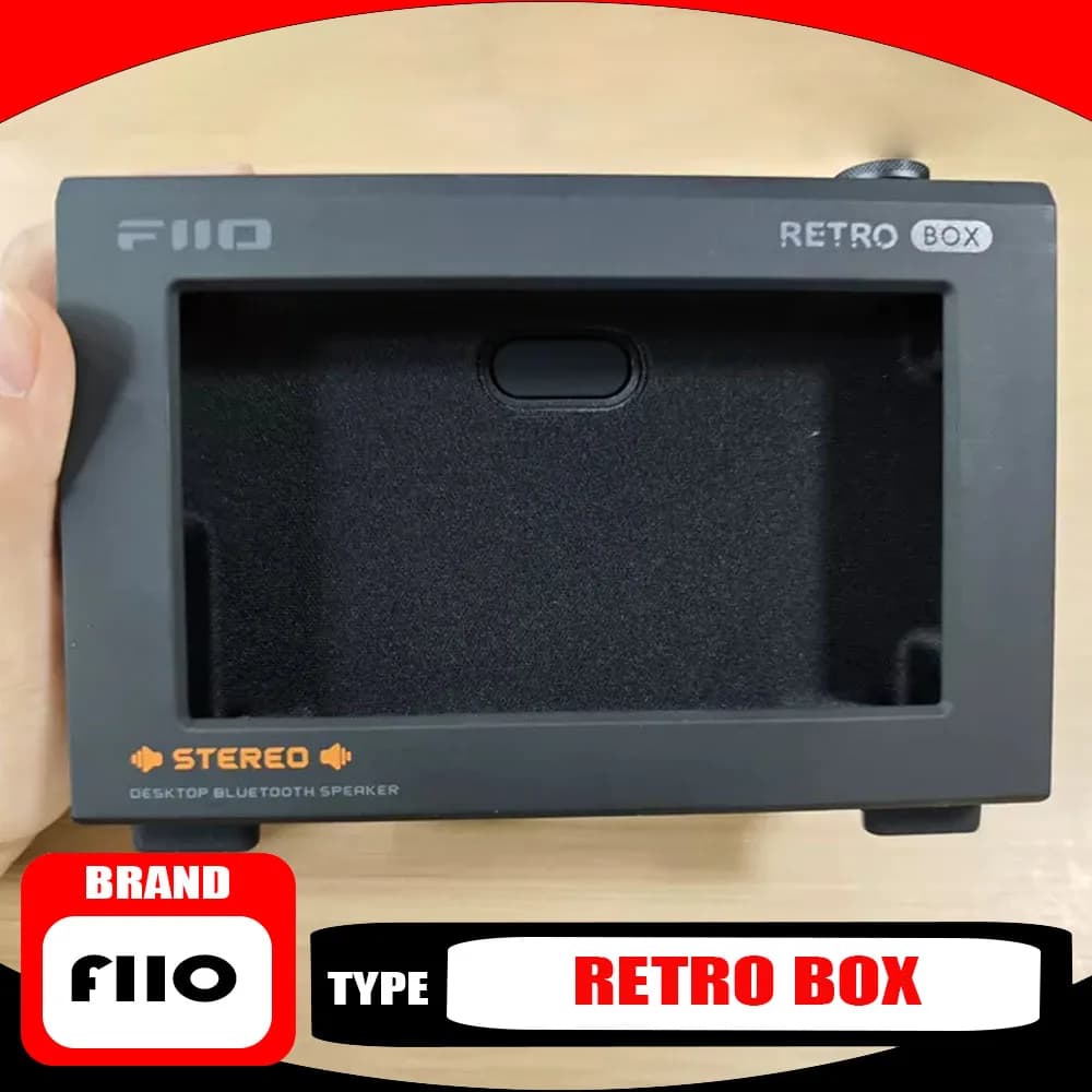 FIIO RETRO BOX Retro Bluetooth LDAC Speaker,USB DAC Mode, Vintage Wireless Speaker for Music Lovers and Desktop HiFi Sensitive