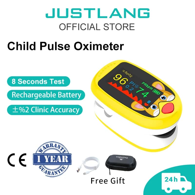 Reloading Baby Cartoon finger Pulsossimeter Pediatric Oximeter Deak TFT Infermiera Pediatric Oxygen Saturimeter Cardiaca Frequency Meter