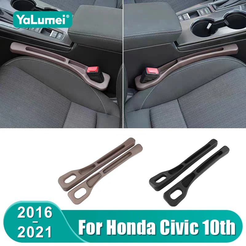 Per Honda Civic 10th Gen 2016 2017 2018 2019 2020 2021 Civic X FC Seggiolino auto Strisce a prova di perdite Gap Cucitura laterale Accessori di stoccaggio