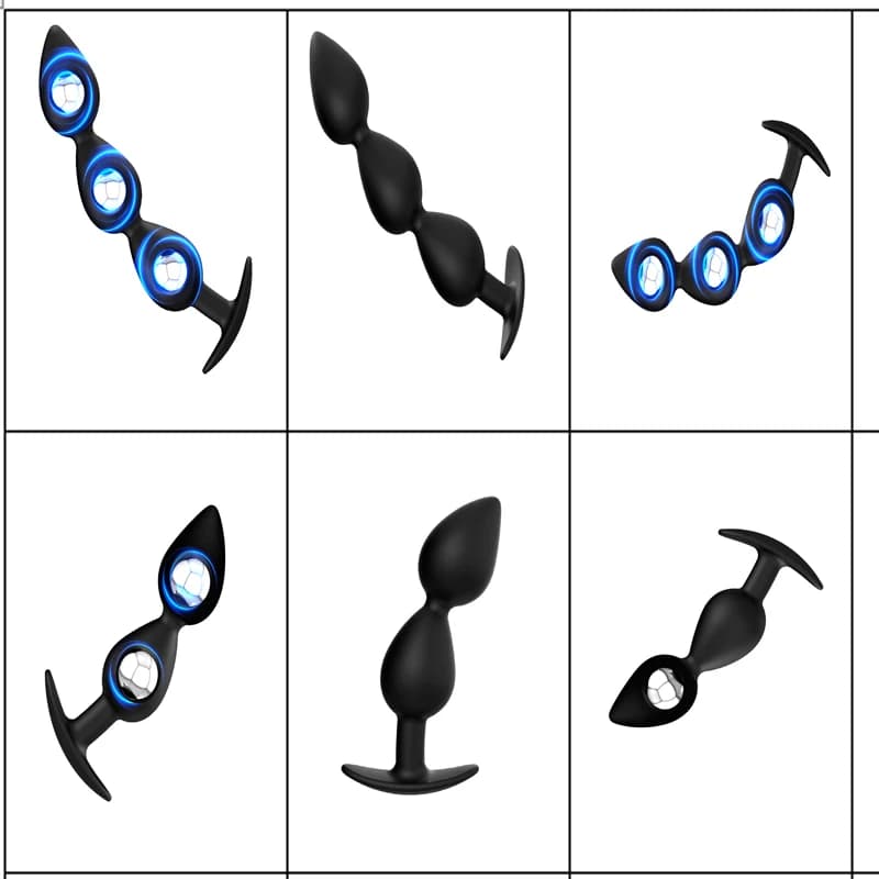2-3 Perline Indossabile Anal Plug Silicone Anal Dilation Formazione Perline Anali Con Acciaio Analplug Buttplug Falso Dildo Per Uomo Donna