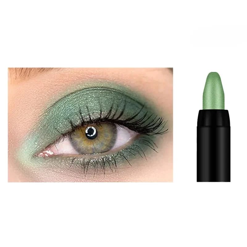 Waterproof Smoky Dark Black Eyeshadow Pencil Stick Pearlescent Matte Metallic Glitter Eye Shadow Highlighter Pen Multifunctional