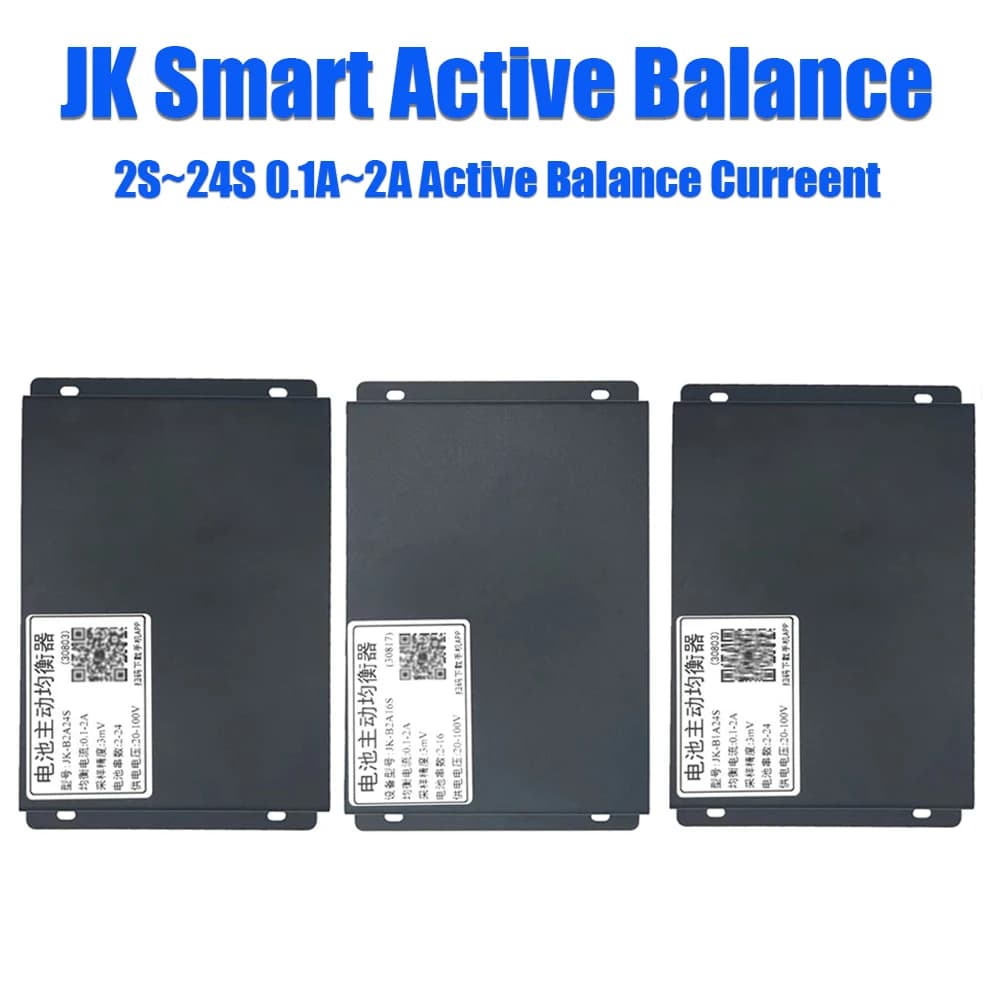 JK BMS Smart Balancer 1A 2A Bilanciatore Attivo 4S 8S 16S 20S 24S 200A 2V-100V Tensione di Alimentazione per Power Bank da Campeggio Batteria LiFePO4