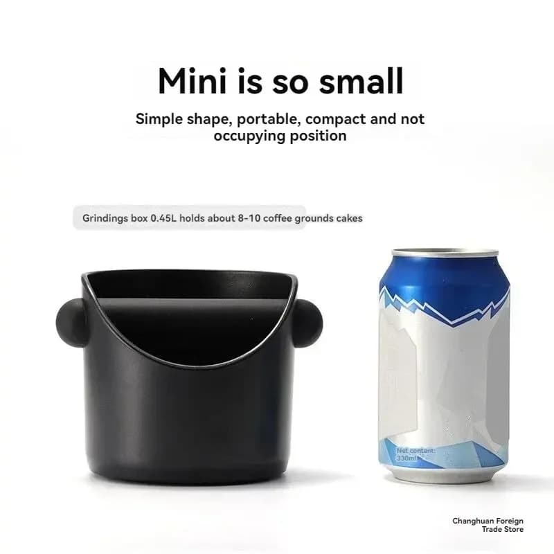 Espresso Coffee Knock Box ABS Plastic Coffee Ground Waste Container Home Coffee Machine Dregs Recycling Bin Accessory