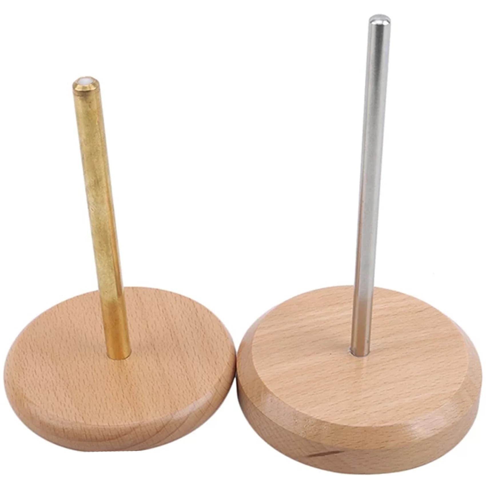 Solid Wood Bobbin for DIY Jewelry Making - Manual Wooden Thread Winder Tool for Beading and Crafting