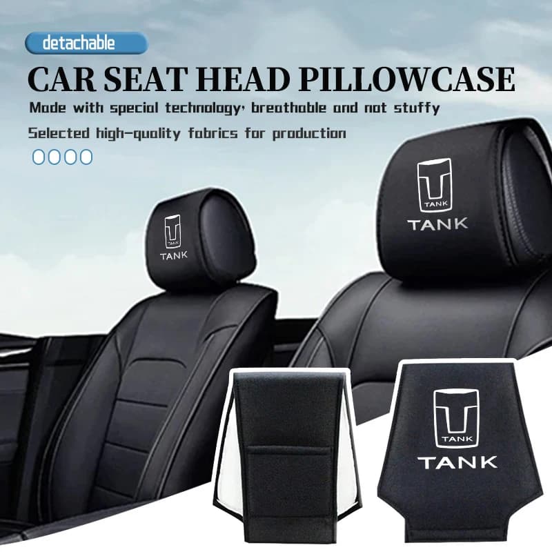 For TANK Car Seat Headrest Soft Cover Anti-fouling Neck Pillow Protector Accessories Great Wall 300 400 500 700 2021-2024
