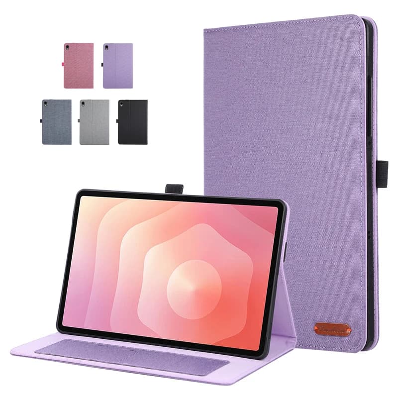 Coque Per Samsung Tab S11 Custodia da 11 pollici in tessuto morbido Flip Stand Tablet Shell per Funda Galaxy Tab S11 Custodia Cover SM-X730 X736B