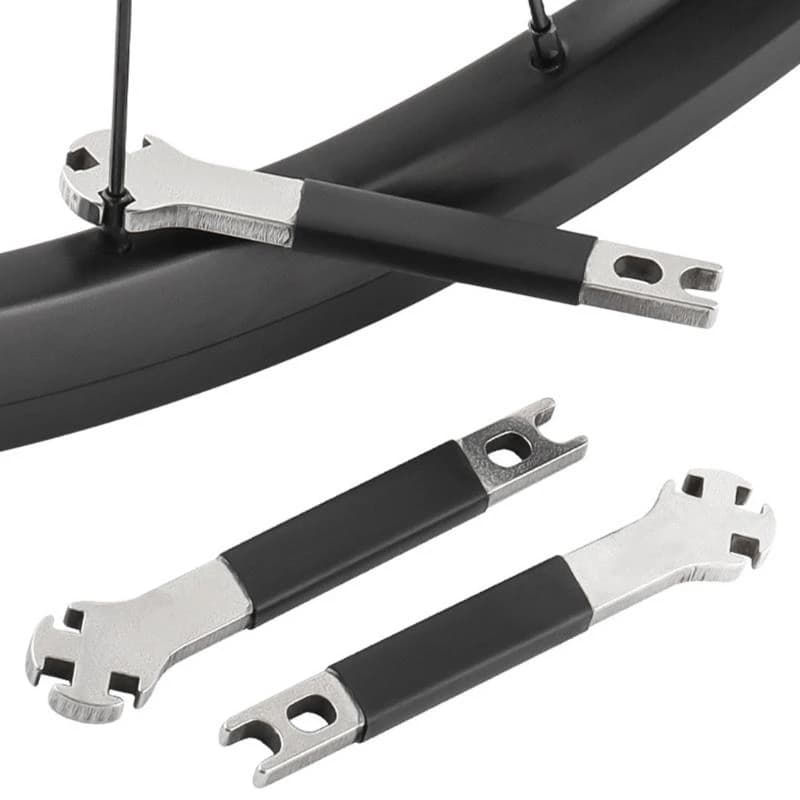 Chiave per raggi per biciclette Rimozione capezzoli per raggi Ruota per bici Regolazione della tensione dei raggi Strumento di riparazione Strumento di riparazione per ciclismo Facile da usare